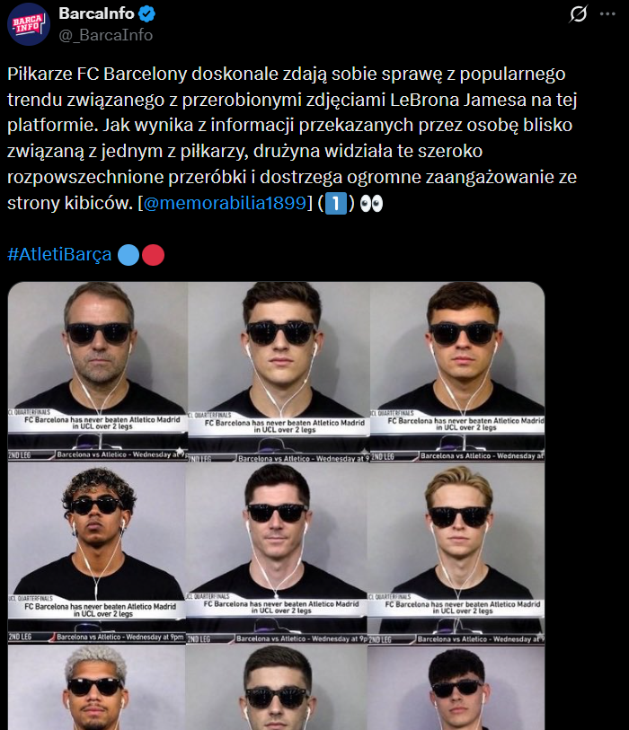 REAKCJA piłkarzy Barcelony na nowy trend wśród ich kibiców :D